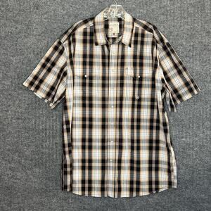 Roper Mens Pearl Snap Western Shirt Size XL Plaid Multi Color Ranch Cowboy Rodeo